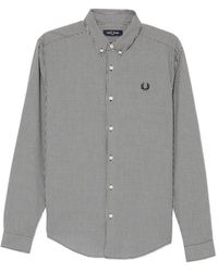 Fred Perry - Chemise À Carreaux Vichy - Lyst