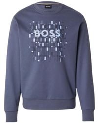 BOSS - Logo-Print Sweatshirt - Lyst
