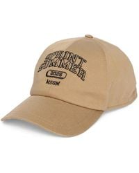 MSGM - Embroidered-Detail Baseball Cap - Lyst