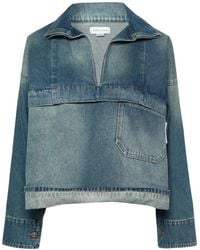 Victoria Beckham - クロップド デニムシャツ - Lyst