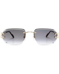 Cartier - Rimless Rectangle-frame Sunglasses - Lyst