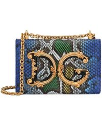 Dolce & Gabbana - Sac à bandoulière à effet peau de python - Lyst