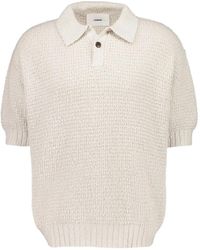 Commas - Textured Knit Polo Shirt - Lyst