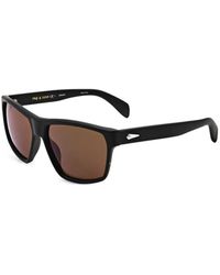 Rag & Bone - Occhiali Da Sole Squadrati Con Montatura Opaca - Lyst