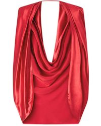 Genny - Capa drapeada con efecto desbocado - Lyst