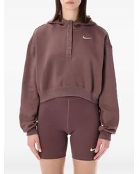 Nike - Phoenix Logo-Embroidery Hoodie - Lyst