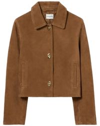 Claudie Pierlot - Short Suede Leather Jacket - Lyst