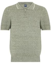 Fedeli - Zip-Fastening Short-Sleeve Polo Shirt - Lyst