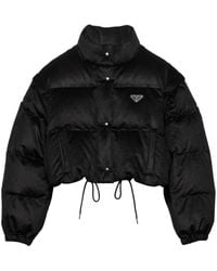 Prada - ベルベット ダウンジャケット - Lyst
