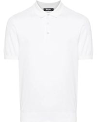Eraldo - Knitted Cotton Polo Shirt - Lyst