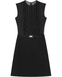 Versace - A-Line Silk Georgette Mini Dress - Lyst