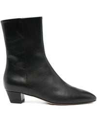Aeyde - Bottines Yasmin 35 Mm En Cuir - Lyst