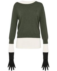 Pushbutton - Jersey A Capas Con Detalle De Guantes - Lyst