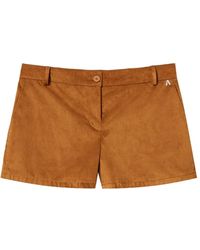 Twinset - Suede Shorts With Pockets - Lyst