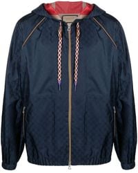 Gucci - Gg Supreme-Jacquard Hooded Jacket - Lyst