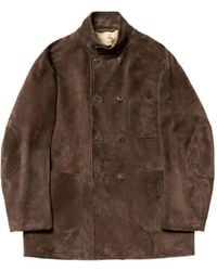 CALMLENCE - Double-Breasted Suede Jacket - Lyst
