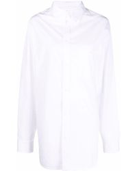 Balenciaga - Collared Button-up Cotton Shirt - Lyst