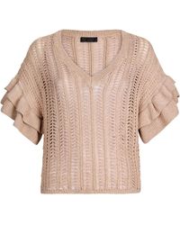 Liu Jo - Fine-Knit T-Shirt - Lyst