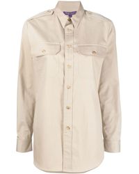 Ralph Lauren Collection - Camisa Ry con bolsillos de solapa y manga larga - Lyst