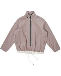 Camiel Fortgens - Raw-Edge Roll-Neck Fleece Jacket - Lyst
