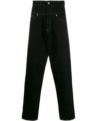 Versace Jeans Couture - Drop Crotch Wide Leg Jeans - Lyst
