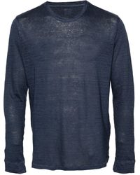 120% Lino - Mélange Linen T-shirt - Lyst