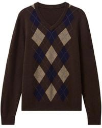 Pringle of Scotland - Argyle V-Neck Sweater - Lyst