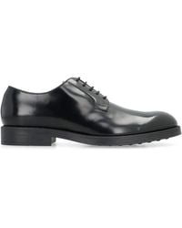 Tod's - Leather Lace-Up Derby Shoes - Lyst