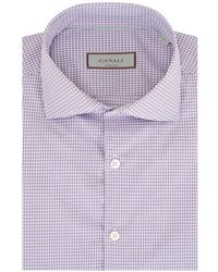 Canali - Camisa A Cuadros - Lyst