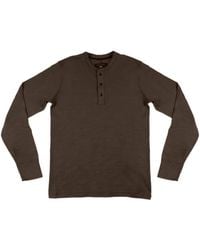Rag & Bone - T-Shirt Henley À Encolure Ras Du Cou - Lyst