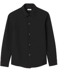 Sandro - Long-Sleeved Jersey Shirt - Lyst
