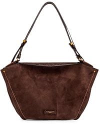 Gianni Chiarini - Large Bloom Suede Shoulder Bag - Lyst