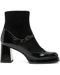 Chie Mihara - Kabry Patent-Leather Ankle Boots - Lyst