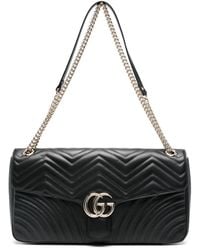Gucci - Large Gg Marmont Shoulder Bag - Lyst