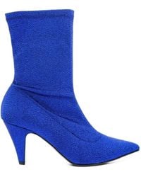 Giampaolo Viozzi - Glitter-Effect Stretch Ankle Boots - Lyst