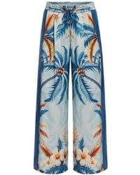 F.R.S For Restless Sleepers - Asteria Palm-Print Trousers - Lyst