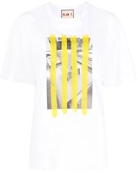 Plan C - T-Shirt Mit Grafischem Print - Lyst