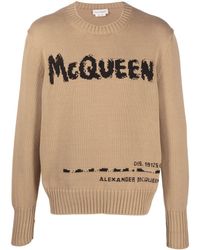 Alexander McQueen - Jersey con logo estampado - Lyst