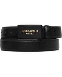 just cavalli スネーク ベルト ブラック Just Cavalli Snake Buckle Belt in Metallic for Men | Lyst