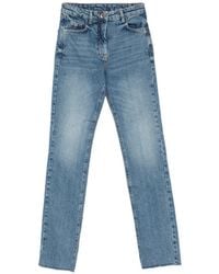 Patrizia Pepe - Low Waist Slim Jeans - Lyst