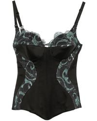 MITILIANE COUTURE - Chantilly Lace-Insert Corset - Lyst