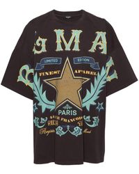 Balmain - T-Shirt mit Print im Western-Style - Lyst