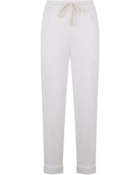 Peserico - Drawstring Trousers - Lyst