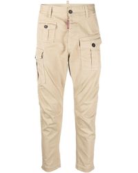 DSquared² - Logo-patch Tapered Trousers - Lyst