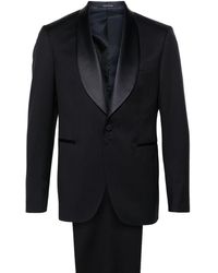 Tagliatore - Satin-trim Single-breasted Suit - Lyst