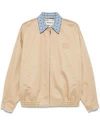 Miu Miu - Cotton Chino Blouson Jacket - Lyst