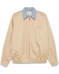 Miu Miu - Bomberjack Met Geborduurd Logo - Lyst