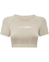 Philipp Plein - Seamless Cropped T-Shirt - Lyst