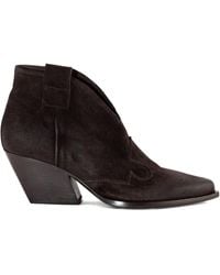 Elena Iachi - Elena Pointed-Toe Ankle Boots - Lyst