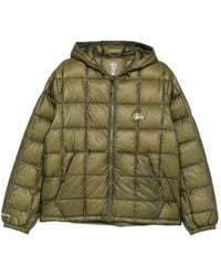 Stussy - Quilted Hooded Puffer Jacket - Lyst